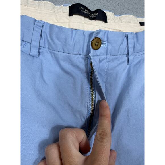 Scotch & Soda Mens Size 32 Light Blue Chino Pants *Read - Picture 11 of 13